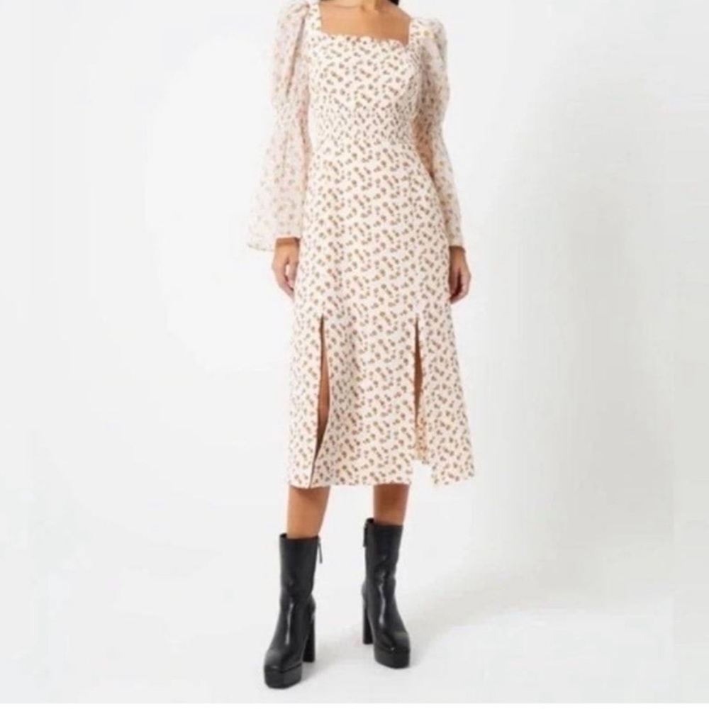 French Connection Women's Francine Callie Drape Smock Midi Dress
